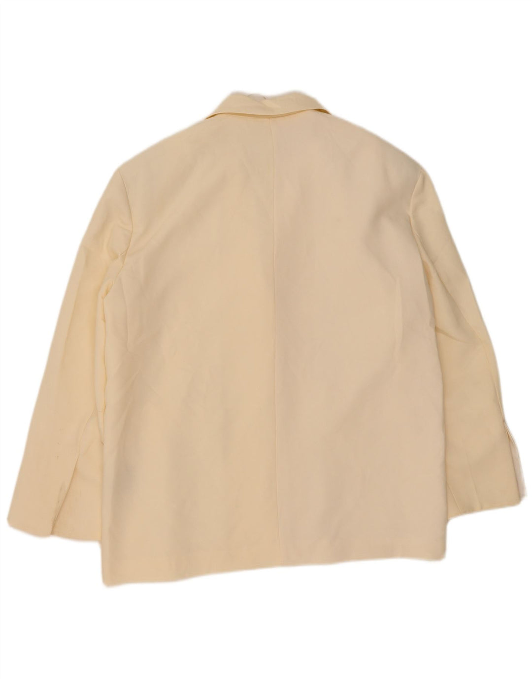 Zara Veste blazer surdimensionnée à 2 boutons pour femme UK 14 Medium Off White