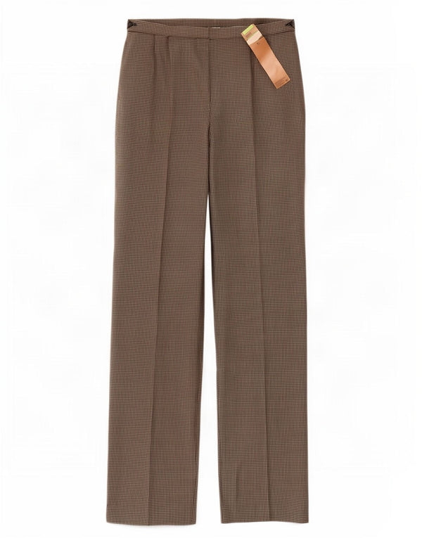 Marks & Spencer Pantalon décontracté pour femme UK 12 Medium W28 L31 Noir à carreaux