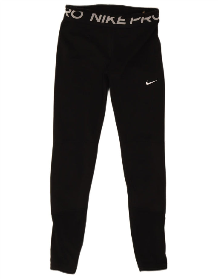 Legging Nike Dri Fit Graphic pour femme UK 14 Large Noir Polyester