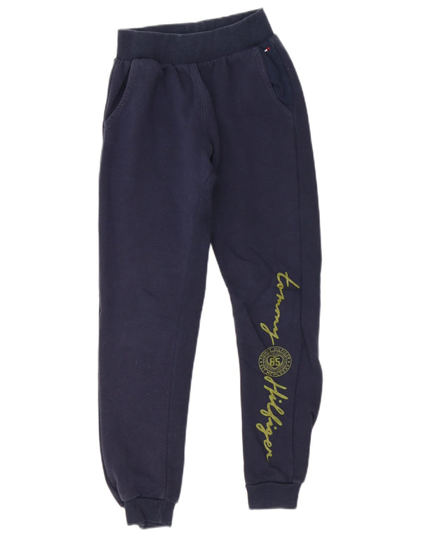 Tommy Hilfiger Pantalon de survêtement pour garçon 8-9 ans Bleu marine moyen