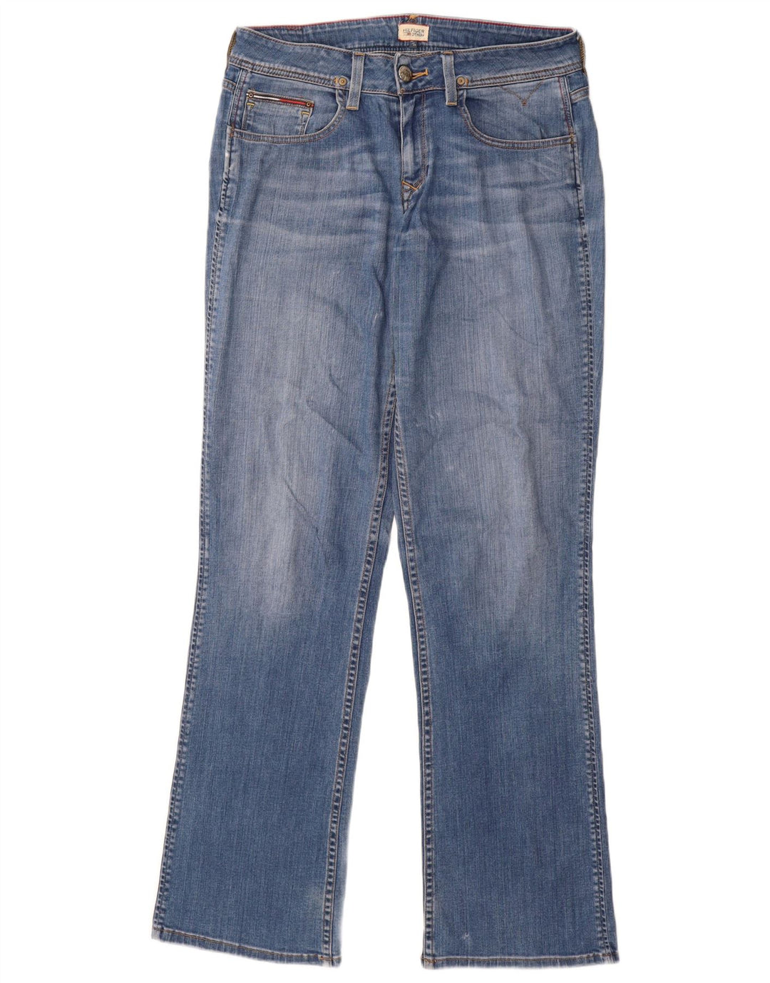 TOMMY HILFIGER Jean Bootcut Femme W31 L34 Bleu Coton
