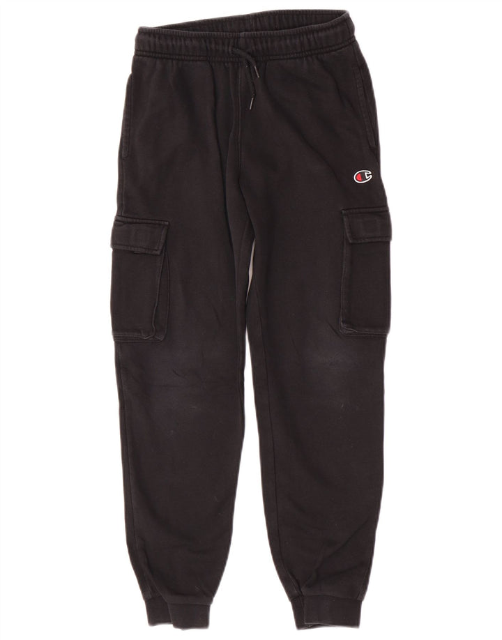 Champion Pantalon de survêtement pour garçon 9-10 ans Noir moyen
