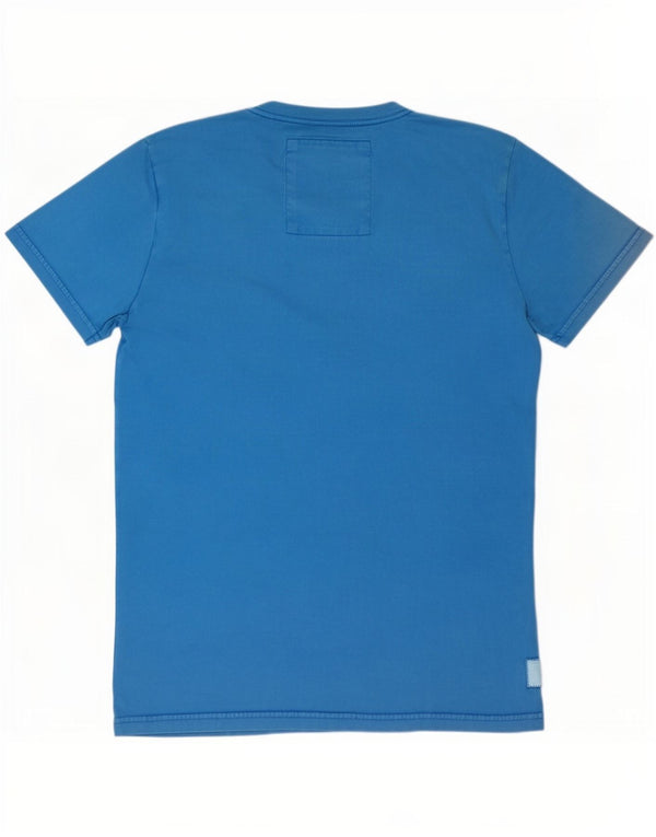 Superdry T-Shirt Graphique Top XL Bleu Coton Homme