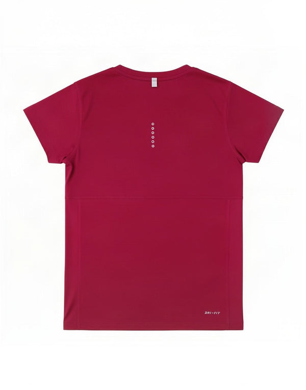 Nike Womens Dri Fit T-Shirt Top UK 10 Petit Rose Polyester