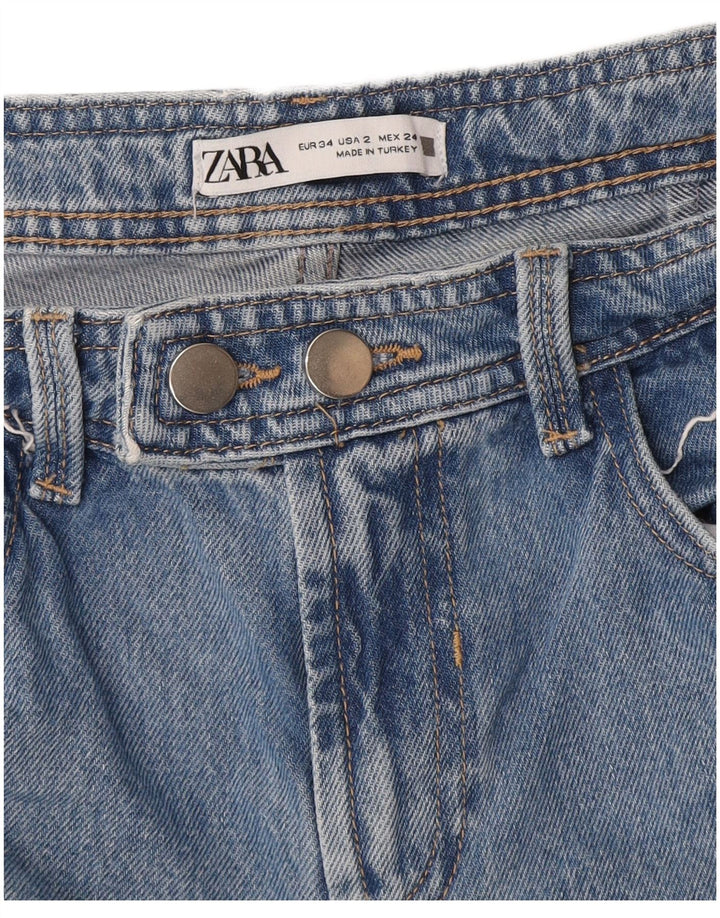 Zara Jean Bootcut Femme EU 34 2XS W24 L31 Bleu
