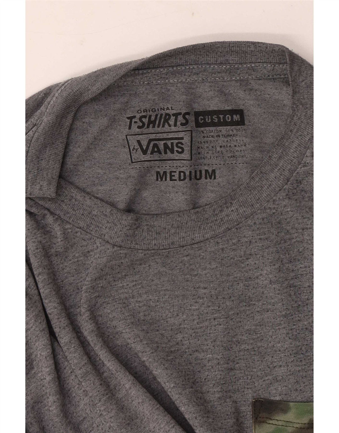 Vans T-shirt sur mesure pour homme en coton moucheté gris moyen