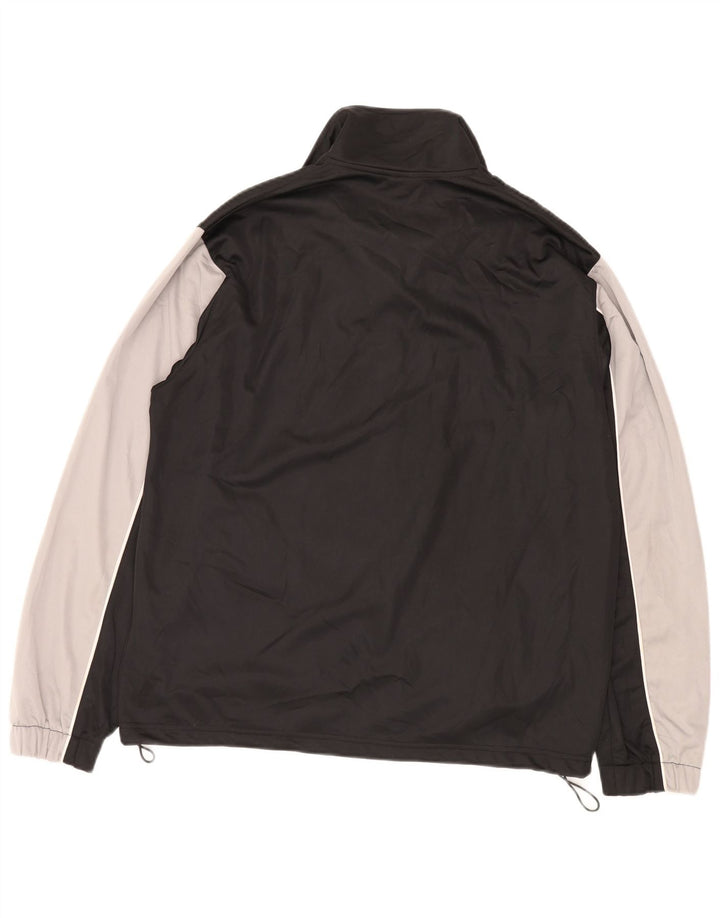 Diadora Veste de survêtement pour homme Large Noir Colorblock Polyester