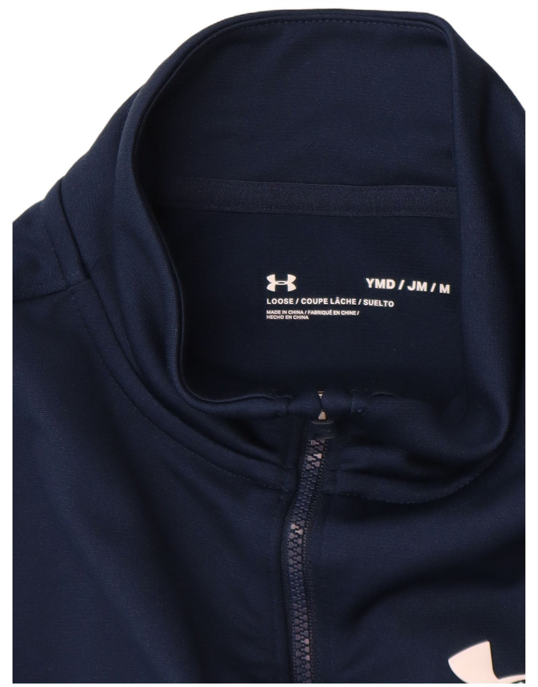 Under Armour Veste de Survêtement Garçon 9-10 Ans Bleu Marine Moyen