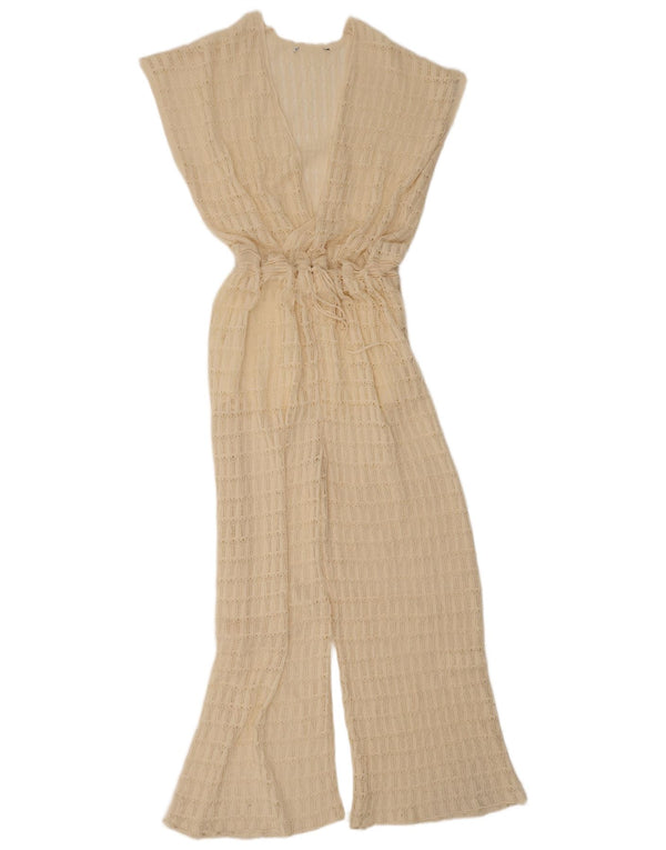 combinaison sans manches femme vintage UK 12 Beige moyen