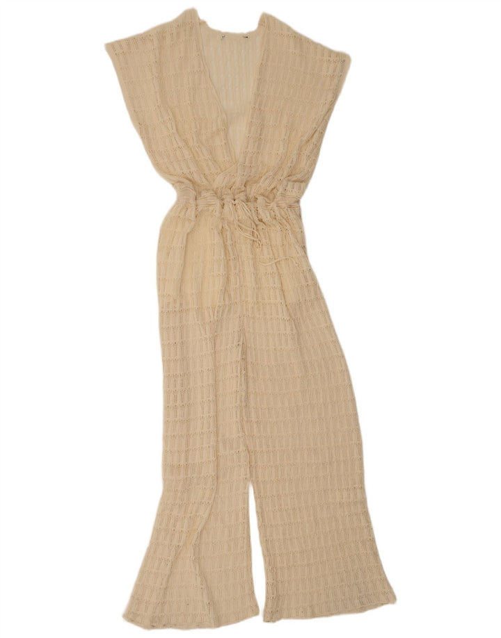 combinaison sans manches femme vintage UK 12 Beige moyen