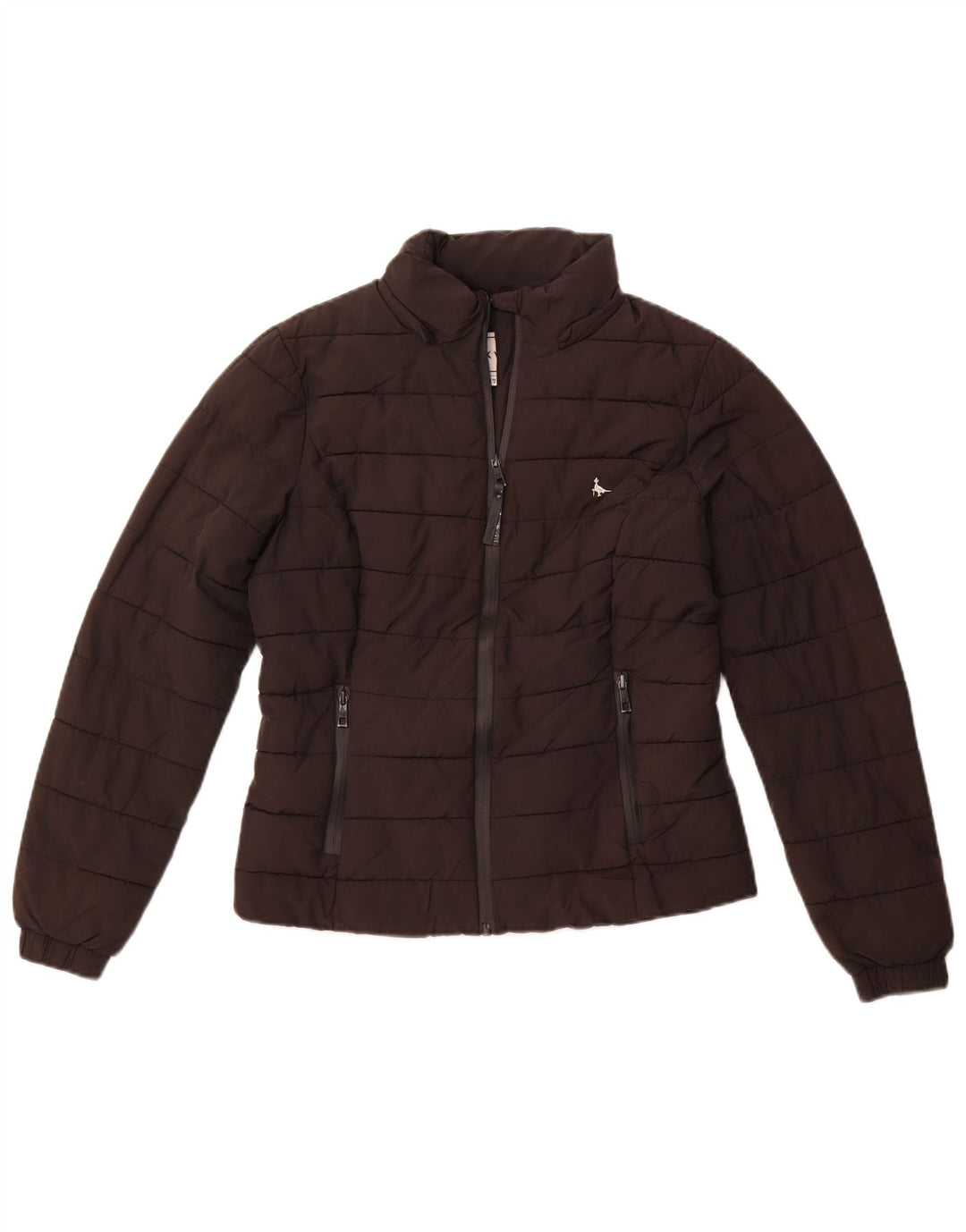 JACK WILLS Veste matelassée pour femme UK 10 Small Noir Polyester