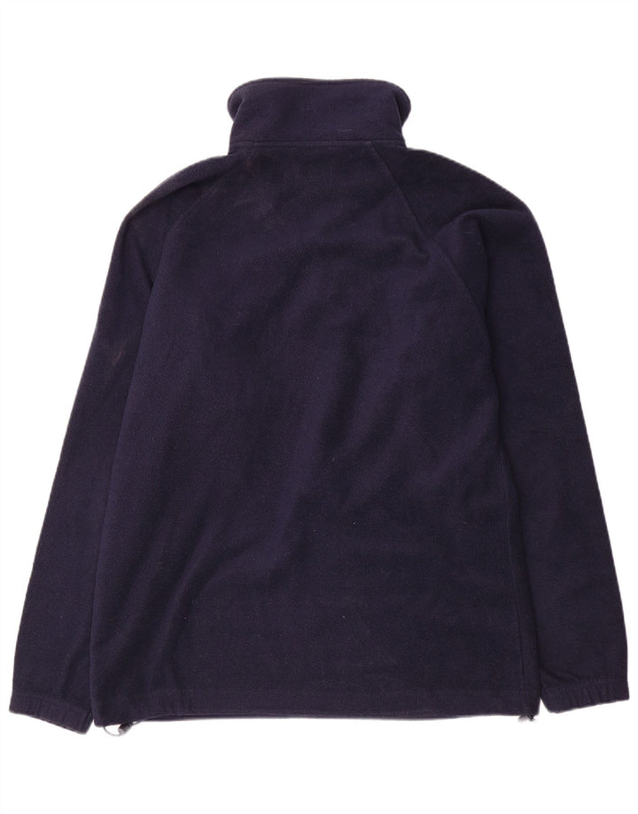 Kappa Pull polaire à col zippé pour homme, petit, bleu marine, polyester