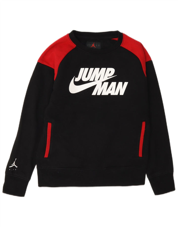 Jordan Sweat-shirt graphique pour garçon 10-11 ans Noir moyen colour block