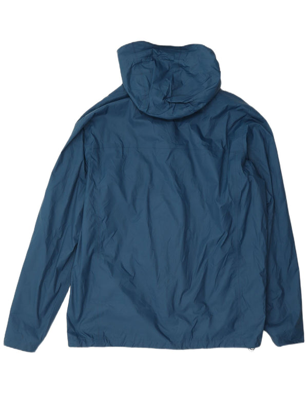 Columbia Veste de pluie à capuche Omni-Tech pour homme UK 40 Large Bleu Nylon