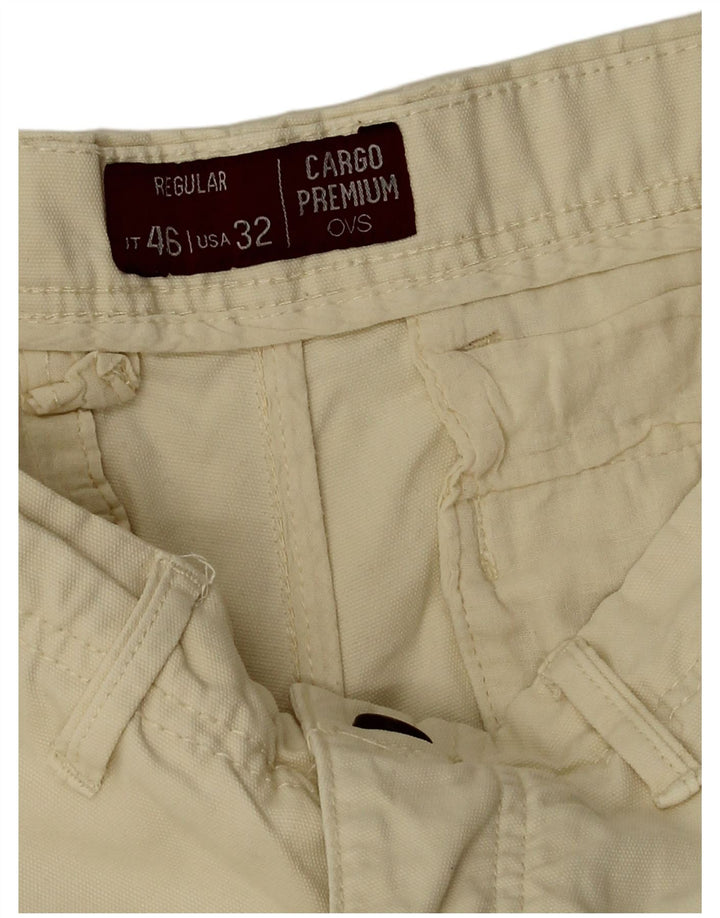 OVS Short Cargo Regular Homme W32 Coton Beige Moyen