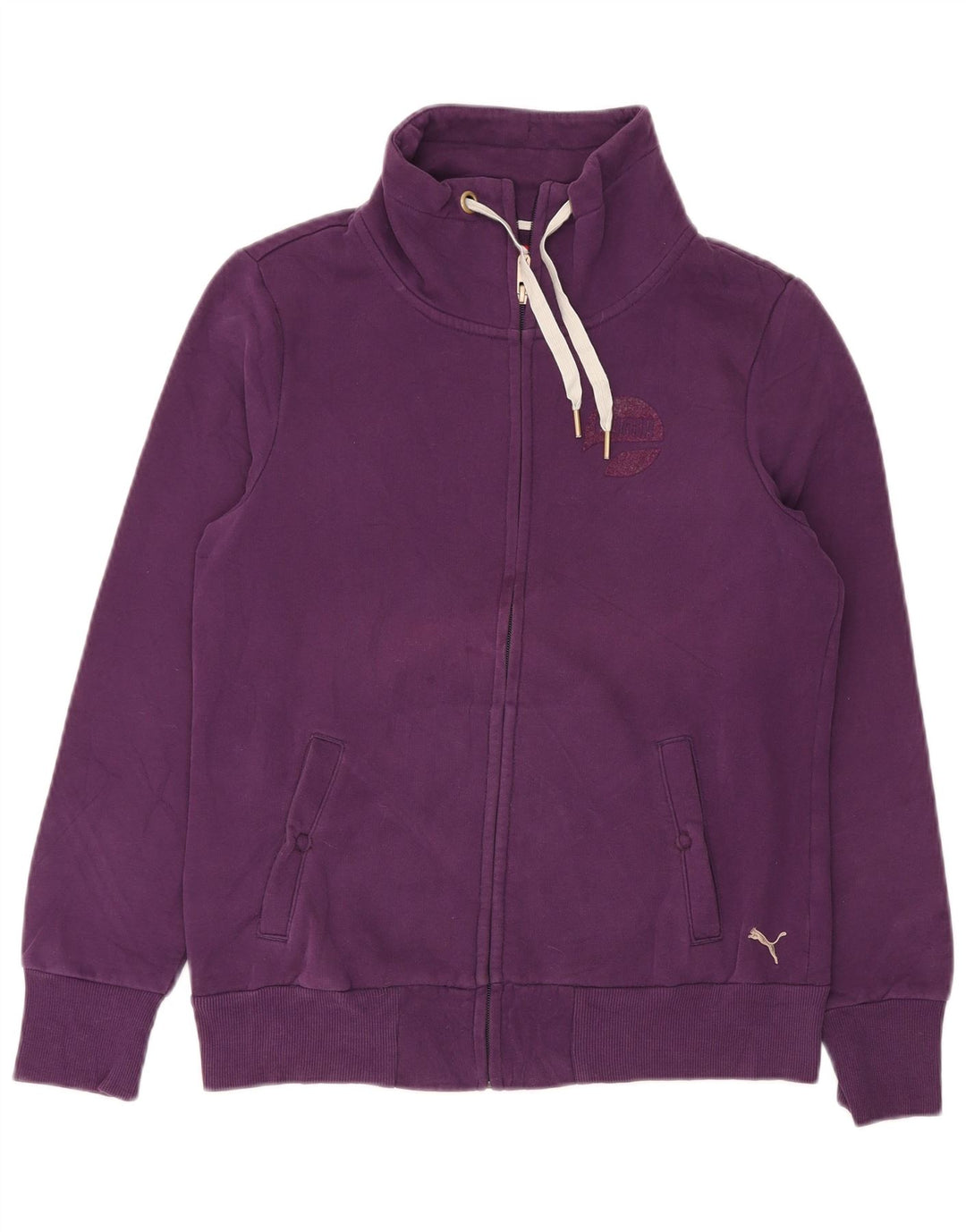 Puma Veste de survêtement pour femme UK 14 Large Violet Polyester