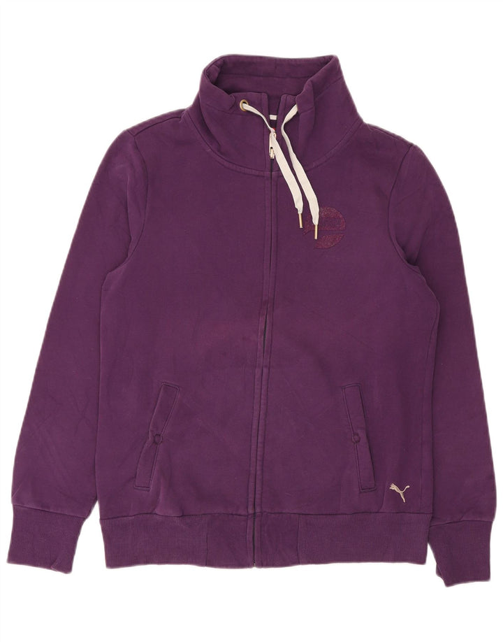 Puma Veste de survêtement pour femme UK 14 Large Violet Polyester