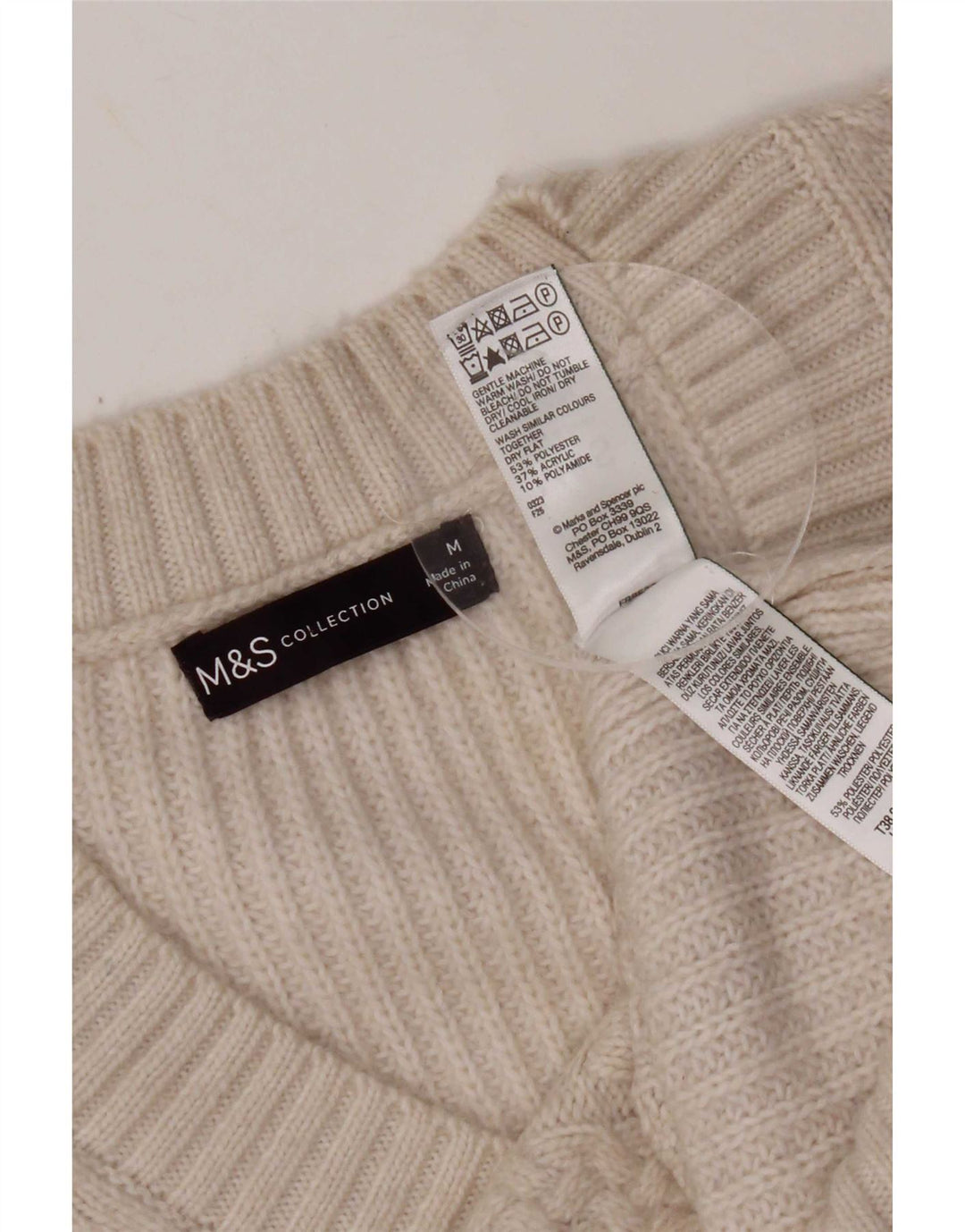 Marks & Spencer Débardeur pour femme UK 44 Medium Blanc cassé Polyester