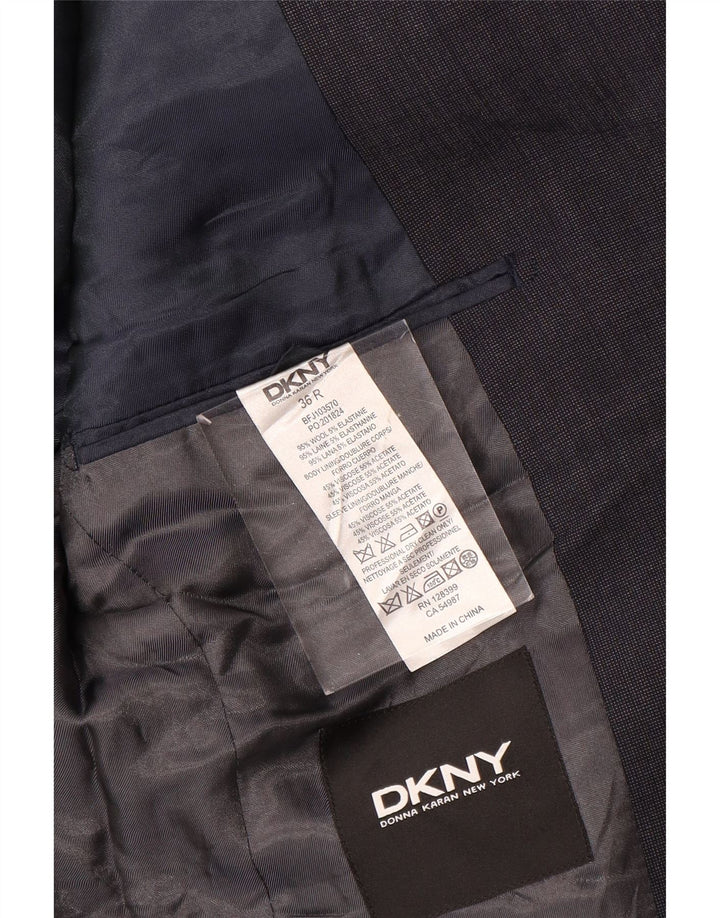 DKNY Veste blazer à 2 boutons pour homme UK 36 Small Bleu marine