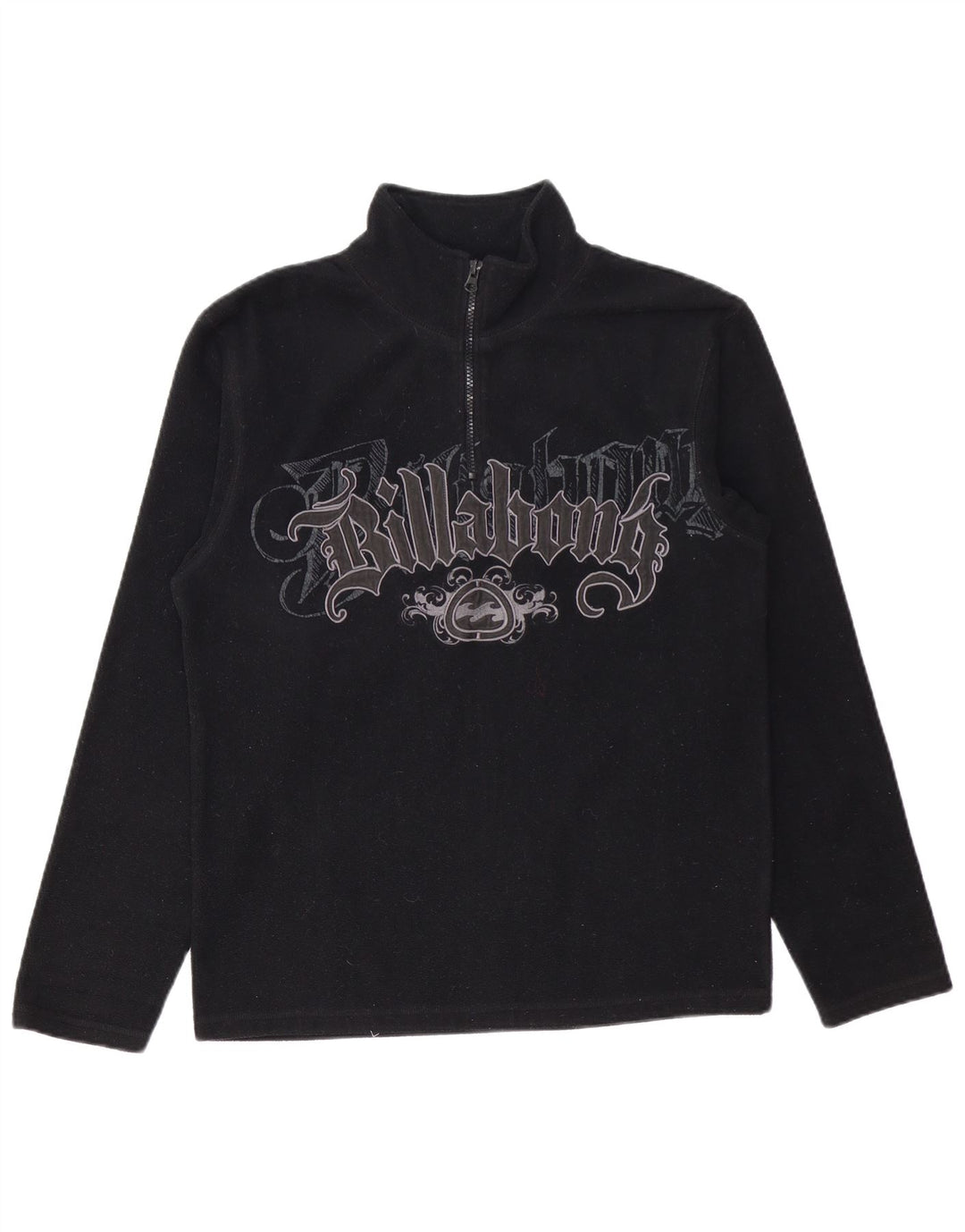 BILLABONG Pull Polaire Graphique à Col Zippé pour Homme Petit Noir Polyester