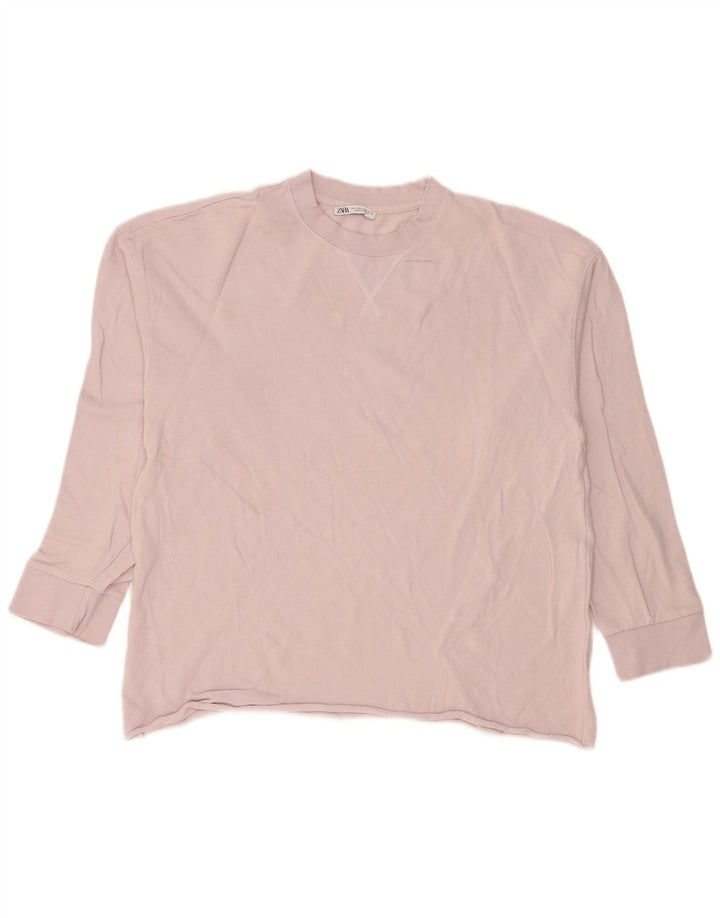 Zara Pull Sweatshirt Homme Petit Rose