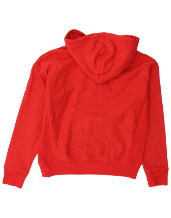 Champion Reverse Weave Graphic Sweat à capuche pour femme UK 10 Petit coton rouge