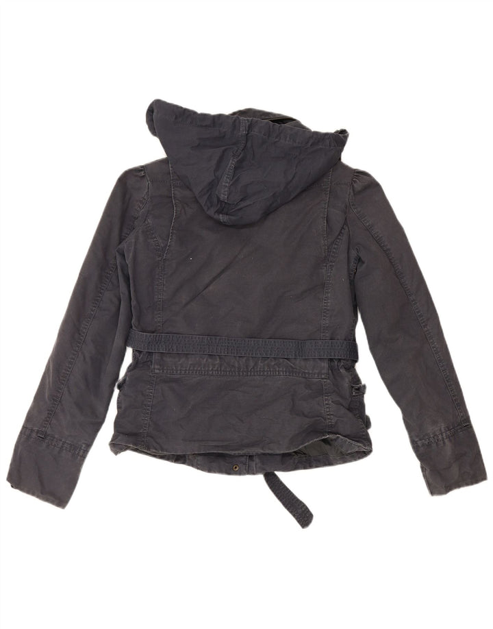 Levi's Veste Utility À Capuche Femme UK 14 Bleu Marine Moyen Coton