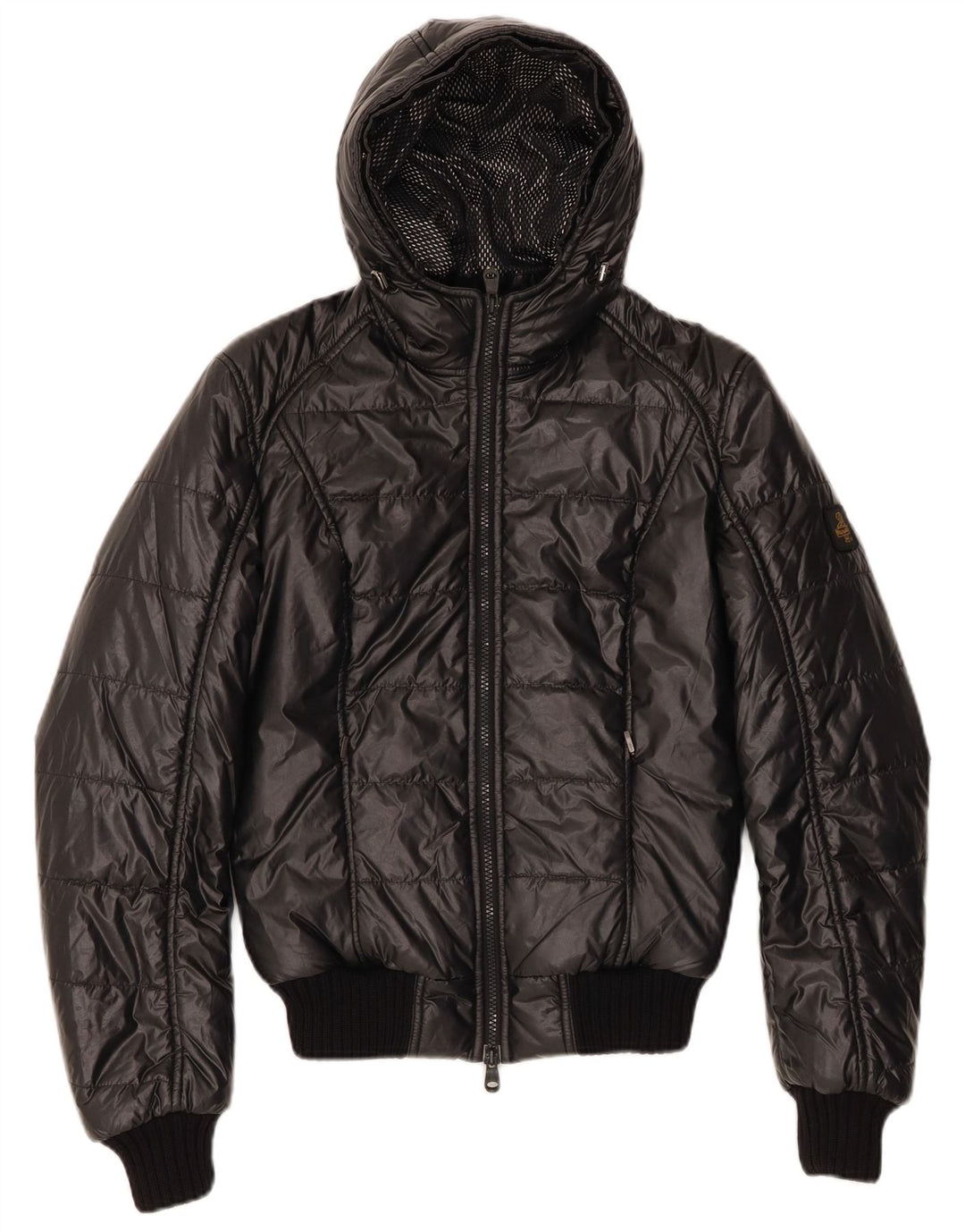 REFRIGIWEAR Veste matelassée à capuche pour femme IT 42 Medium Noir Polyamide