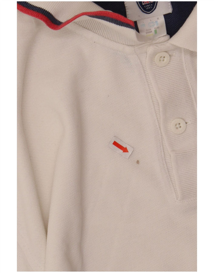 Reebok Polo Homme Grand Blanc Coton