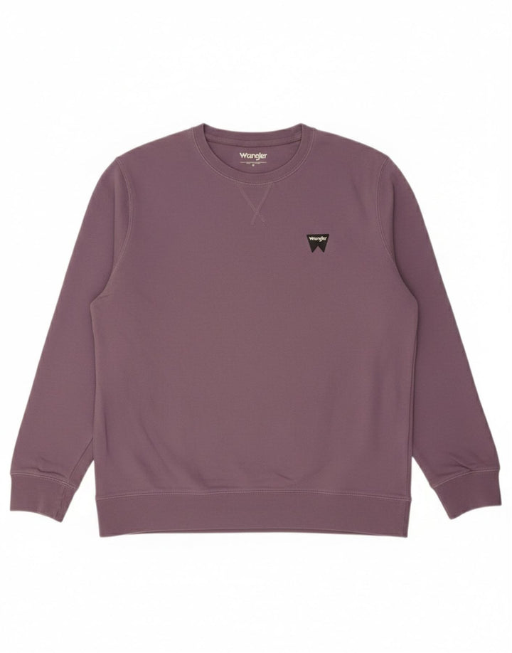 Wrangler Sweat-shirt pour homme en coton violet moyen
