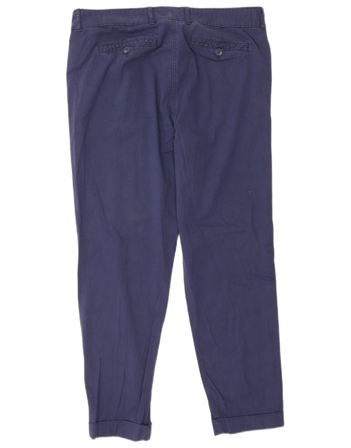 Marks & Spencer Pantalon Chino Slim Femme W32 L27 Bleu Marine