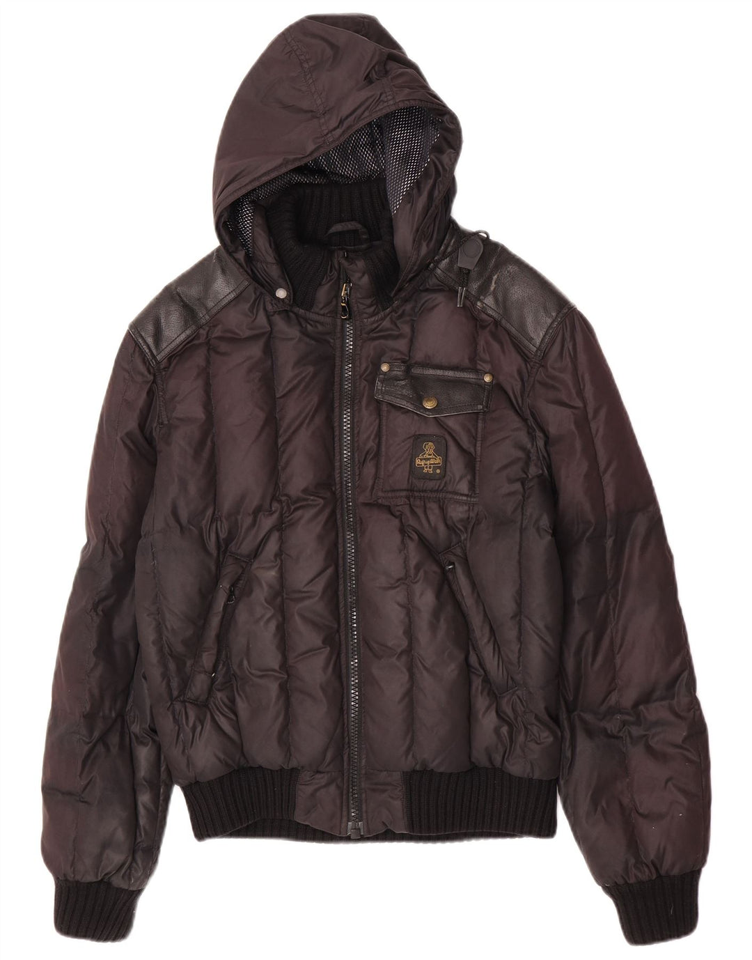 Refrigiwear Veste matelassée à capuche Cruz pour hommes UK 38 Polyester noir moyen