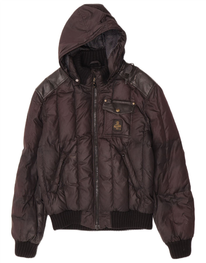 Refrigiwear Veste matelassée à capuche Cruz pour hommes UK 38 Polyester noir moyen