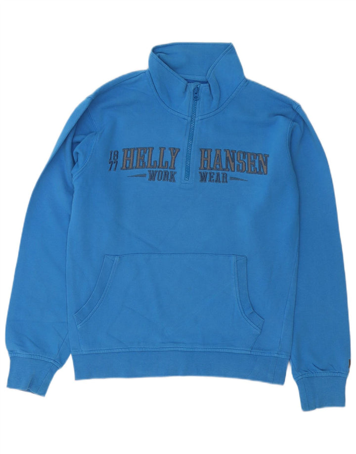 Helly Hansen Sweat-shirt à col zippé pour homme Workwear Graphic Taille S Bleu