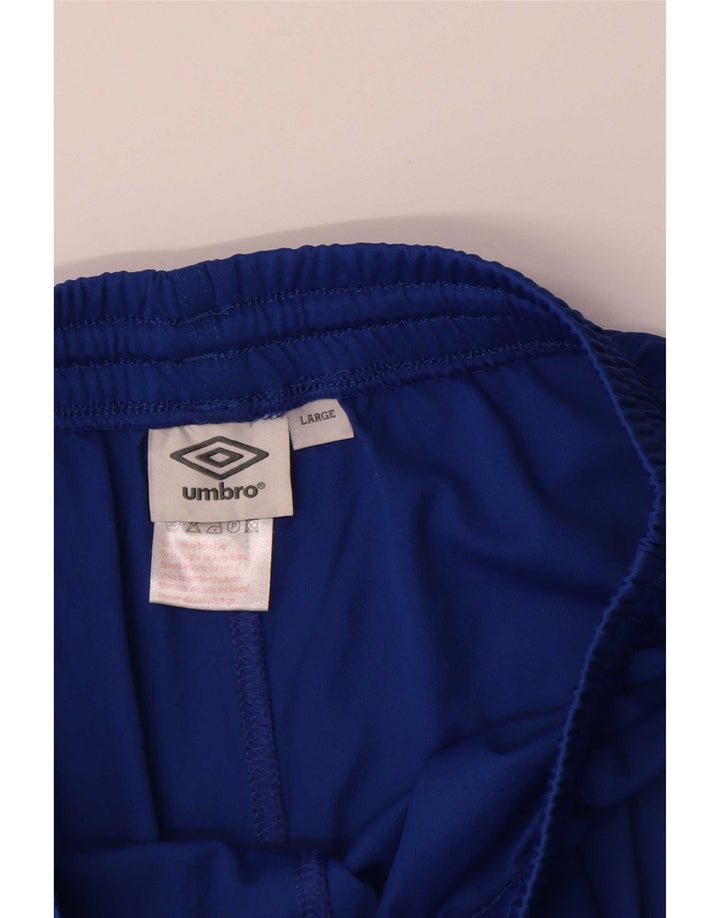 Umbro Short de Sport Homme Grand Bleu Polyester
