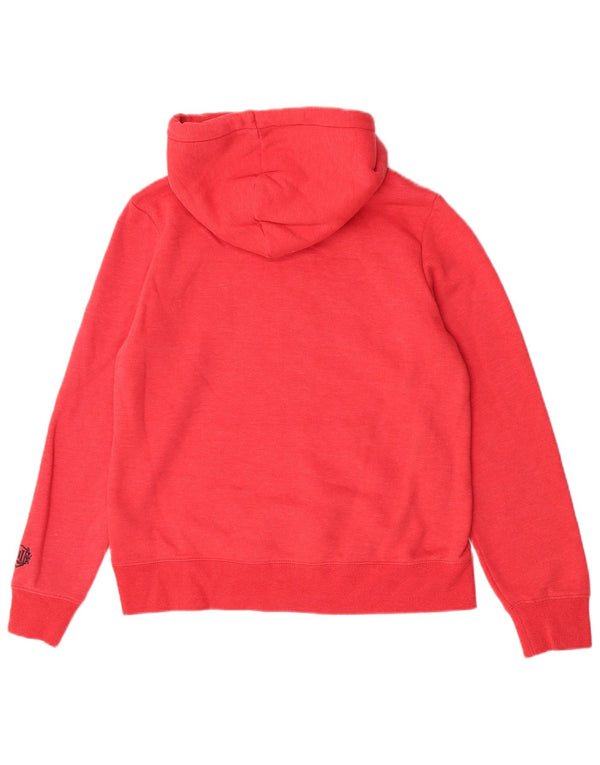 Superdry Pull à capuche graphique pour femme UK 14 Coton rouge moyen