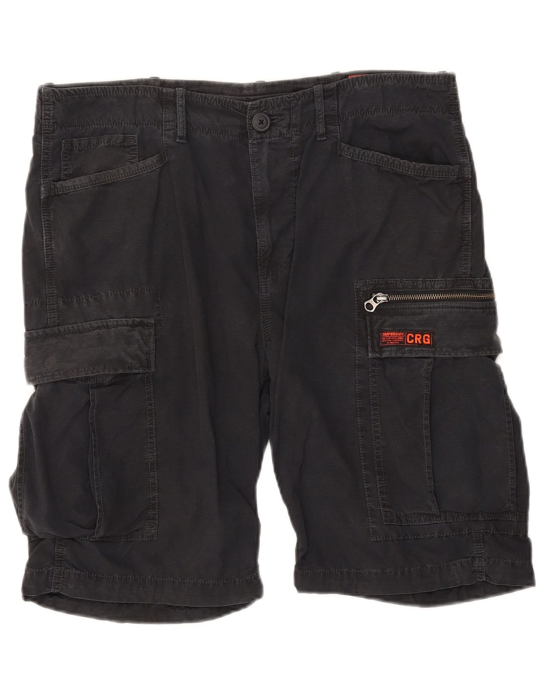 Superdry Short Cargo W34 Large Noir Coton Homme