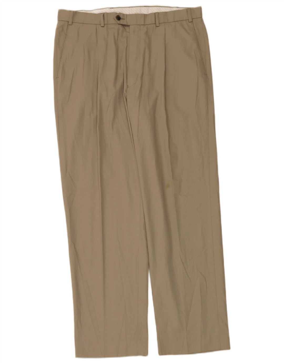 Marks & Spencer Pantalon de costume pour homme W36 L31 Beige Polyester