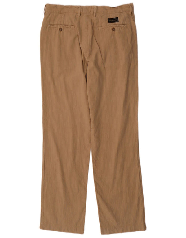 Marlboro Classics Pantalon droit décontracté pour homme EU 50 Large W34 L31 Beige