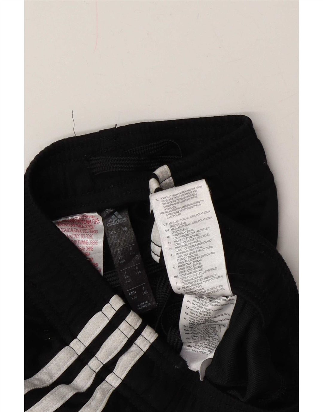 Pantalon de survêtement Adidas Garçon Dri Fit 13-14 ans Noir Polyester