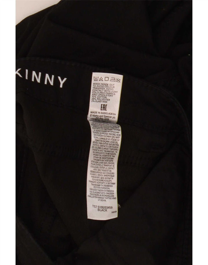 Marks & Spencer Pantalon court pour femme UK 12 Medium W30 L22 Noir