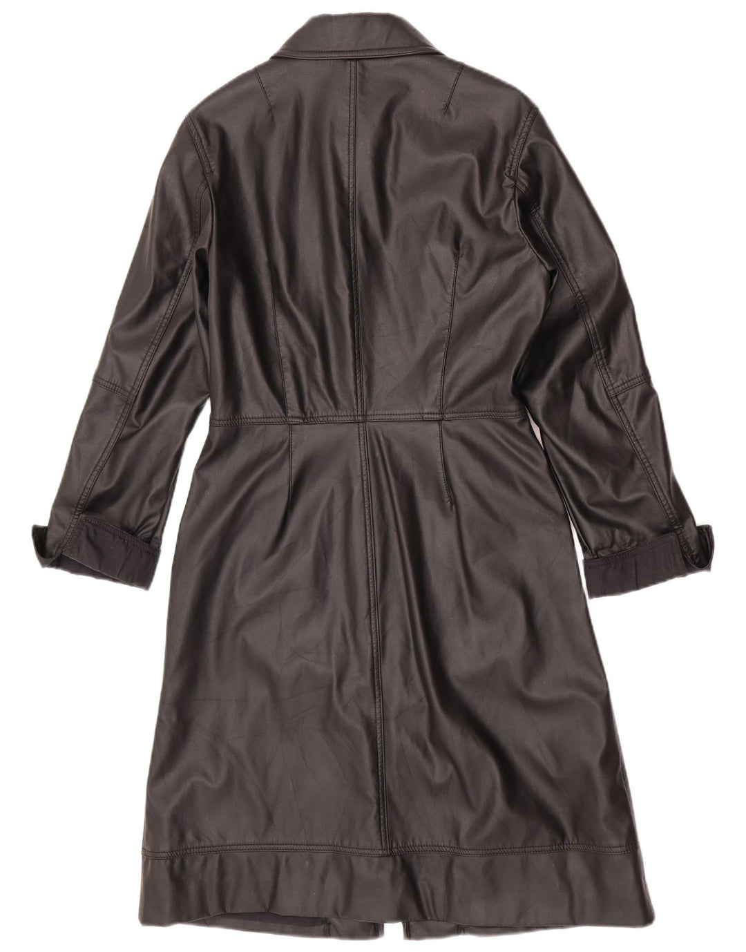 Gas Manteau en simili cuir pour femme UK 12 Coton noir moyen