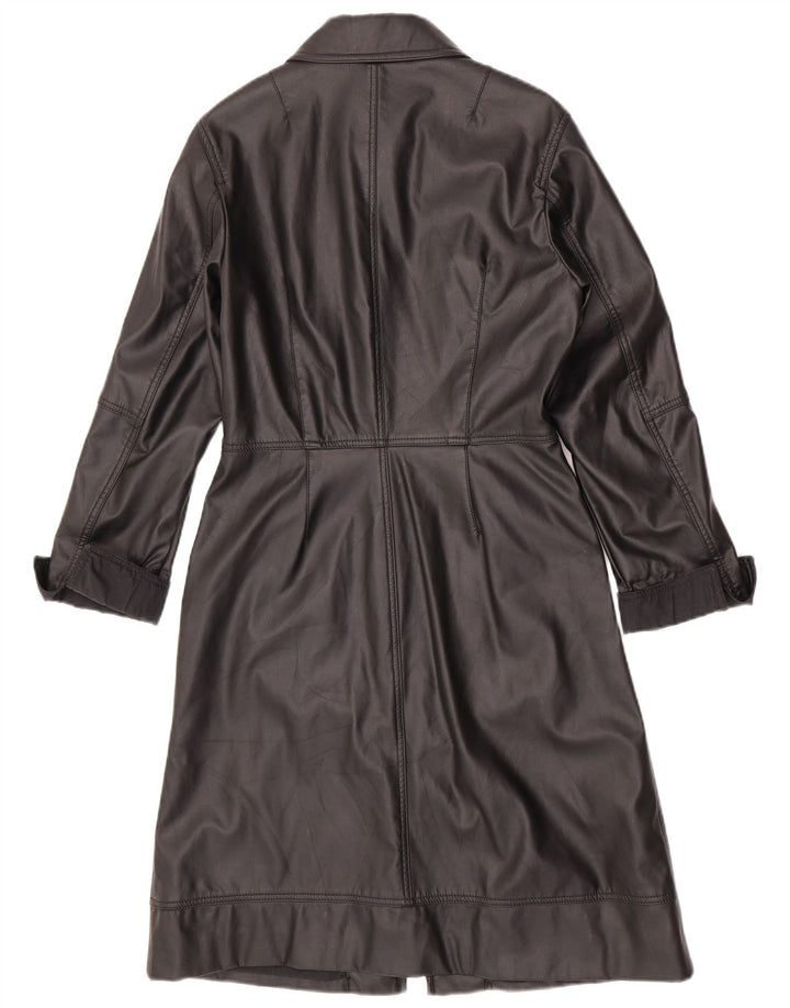 Gas Manteau en simili cuir pour femme UK 12 Coton noir moyen