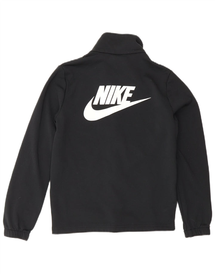 Veste de survêtement Nike garçon graphique 10-11 ans noir moyen polyester