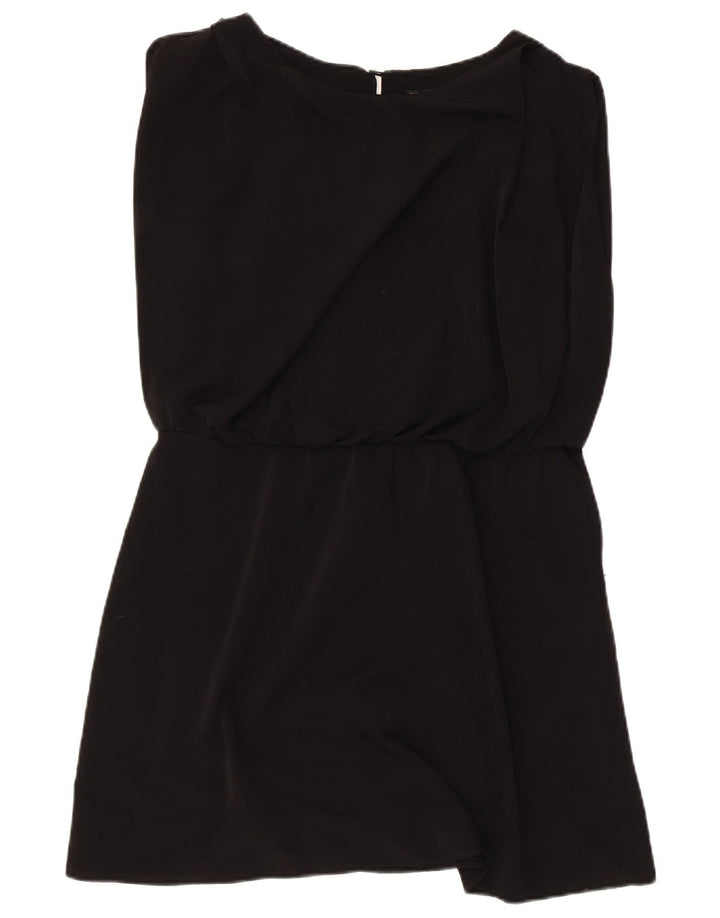 Zara Robe trapèze sans manches pour femme UK 44 Noir moyen