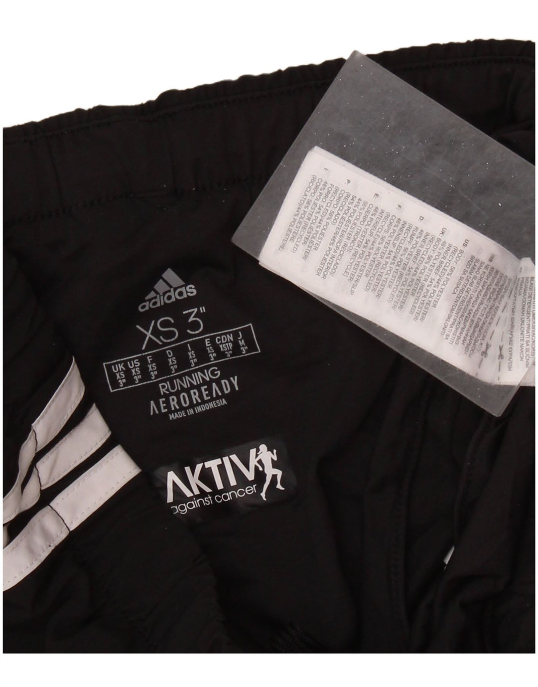 ADIDAS Short de sport Aeroready pour femme UK 6 XS Noir Polyester