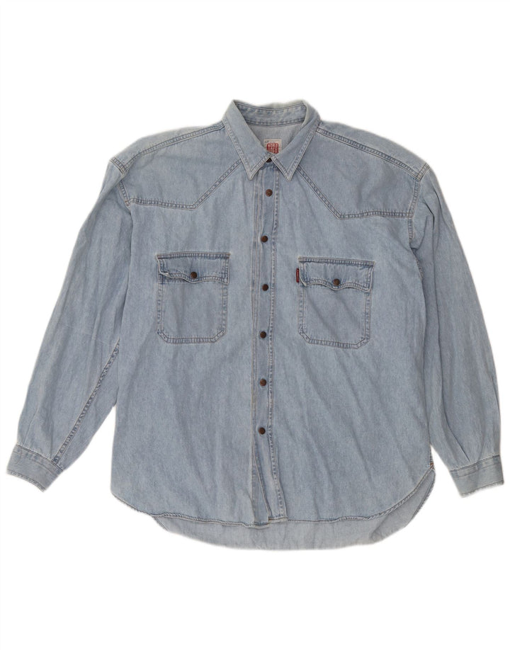 CASUCCI Chemise en Jean Homme 2XL Bleu