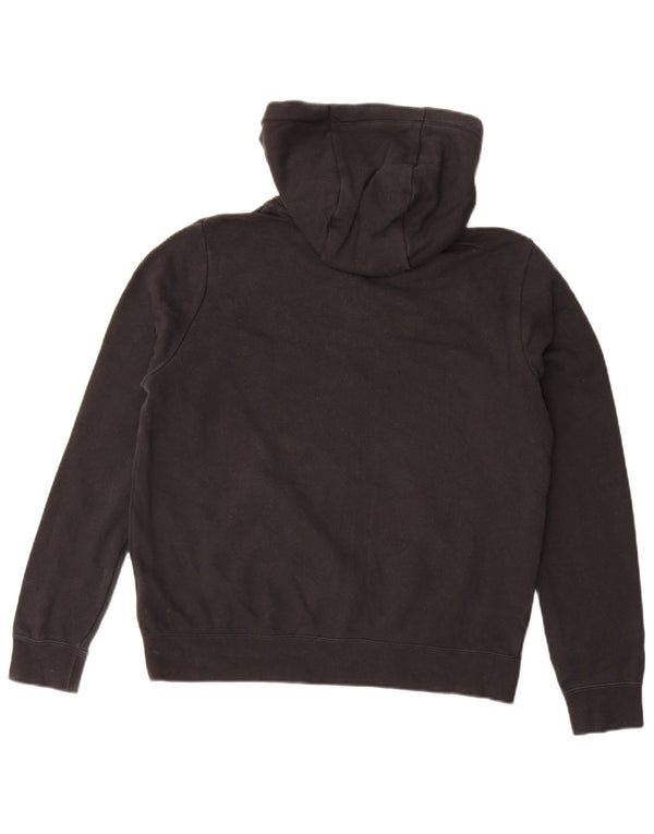 Nike Pull à capuche zippé surdimensionné pour femme UK 10 Petit coton noir