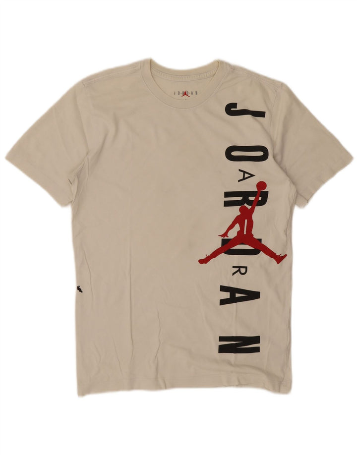 Jordan T-shirt graphique pour homme en coton blanc cassé