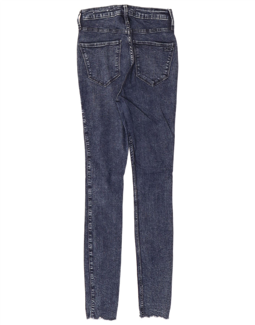 HOLLISTER Jean skinny taille haute courbé pour femme US 5 Small W27 L28 Bleu